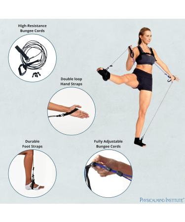 TYE4 & TYE4X - Portable Pilates Wearable Resistance for Total Body Exercise & Core Strengthening | Home Gym Yoga Barre Stretching - Buy Online on GoSupps.com