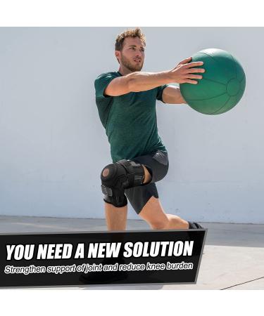 NEENCA Professional Hinged Knee Brace | Dual Side Stabilizers | Knee Pain Relief | Arthritis, Meniscus Tear, ACL Support | X-Large, Black - Buy Online on GoSupps.com