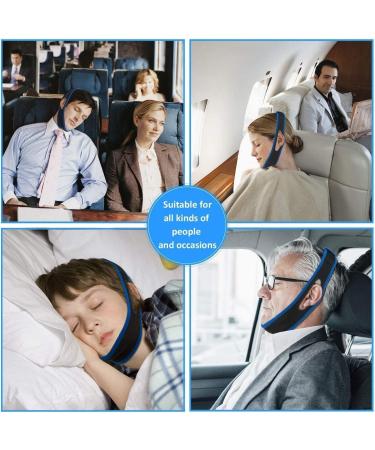 Anti Snoring Chin Strap - Adjustable Stop Snoring Device for Better Sleep | Unisex Snore Reduction Aid (Blue-V - Buy Online on GoSupps.com