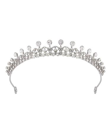 AW BRIDAL Crystal Tiara Crowns for Women - Sparkling Princess Tiara for Bride  Fashion Bridal Headband Hair Accessories for Wedding Birthday Prom Silver - Buy Online on GoSupps.com