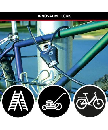 Master Lock 8428EURDPRO Adjustable Cable Lock - Secure Your Sports Equipment & Garden Furniture | 30 cm to 1.8 m Length 1 cm Diameter International Shipping Available - Buy Online on GoSupps.com