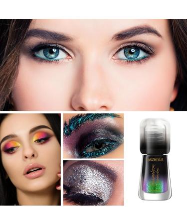 Glitter Liquid Eyeshadow - Versatile Glitter Eyeshadow Iridescent Liquid Eyeshadow Shimmer Liquid Eyeshadow Multifunctional Color Changing  - Buy Online on GoSupps.com