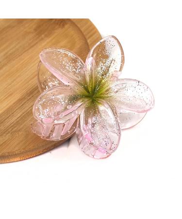 Hair Claw Clip For Women Beach Flower Hair Clip Hair Banana Clip Jaw Clamp Hair Barrettes Female Hair Decorative Jewelry Green