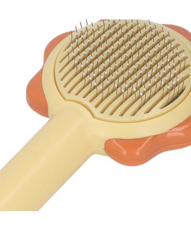 Portable Cat Brush for Dogs - Comfortable Handle Safe & Rounded Protection Points (Yellow) - Buy Online on GoSupps.com