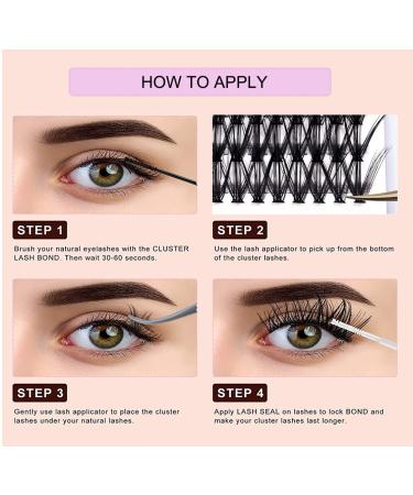 Bettybling 20D 0.07d Mixed Length Individual Cluster Lashes with Lower Lashes - Lightweight & Natural Looking | 12-14-16mm - Buy Online on GoSupps.com