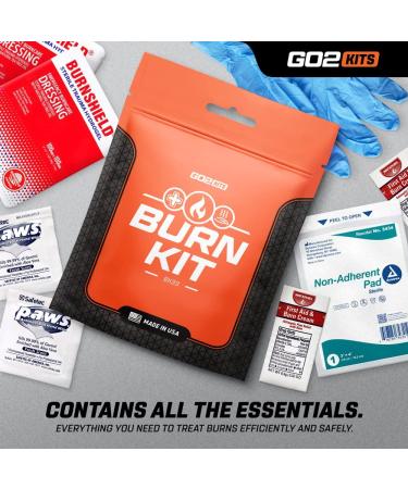 Go2Kits Emergency Burn Kit - Compact All-Purpose Resealable Pack for Home, Office, Car & Travel - Buy Online on GoSupps.com