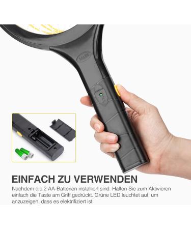 Mafiti Electric Fly Clap - Toxin-Free Insect Zapper with Removable Batteries | Indoor & Outdoor Use (Yellow/Black) - Buy Online on GoSupps.com