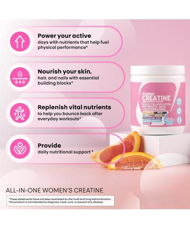 2Packs Creatine for Women Creatine Monohydrate Serving to Support Energy Lean Muscle Mass and Mental Clarity Unflavored Vegan NonGMO - Buy Online on GoSupps.com