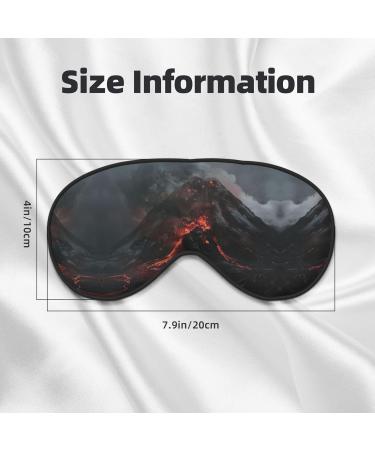 Volcano Print Double-Sided Eye Mask | Soft Light-Blocking Design for Improved Sleep Quality - Shop Internationally - Buy Online on GoSupps.com