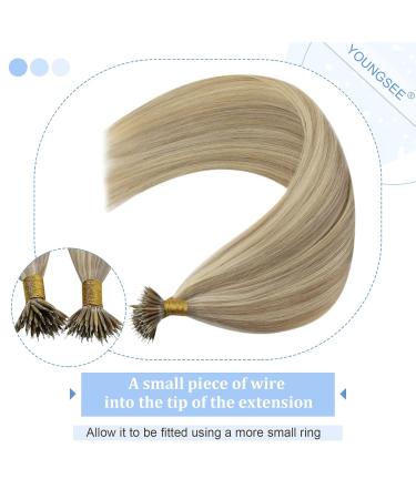 Youngsee Nano Ring Extensions | Real Hair Gold Blonde & Medium Blonde | 40cm Nano Extensions 1g/s | #16/22 & #P16/22 - Buy Online on GoSupps.com