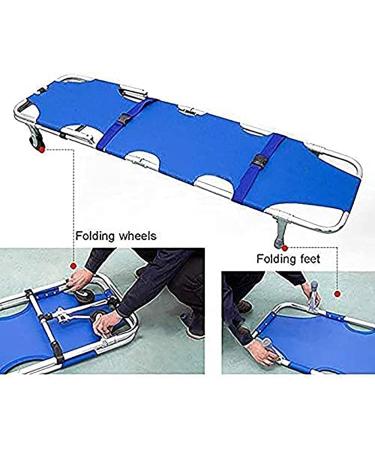 Patient Transport Emergency Stretcher Multi-Function Folding Flat Stretcher Portable Aluminum Alloy Rescue Back Stretcher Bed for Families - Buy Online on GoSupps.com