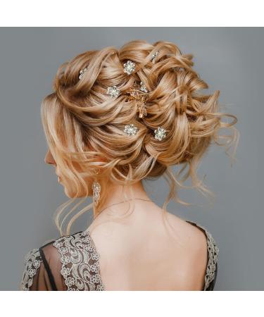 TUUXI 84pcs Rhmeta Title: inestone Crystal Twisters Set - Spiral Hair Pins for Wedding and Prom - Buy Online on GoSupps.com