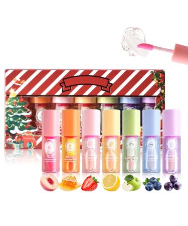 Color Changing Lip Balm 7Pcs Lipstick Kit Christmas Gifts for Women Stocking Stuffers Small Holiday Gifts for Friends Family Coworkers Party Favors