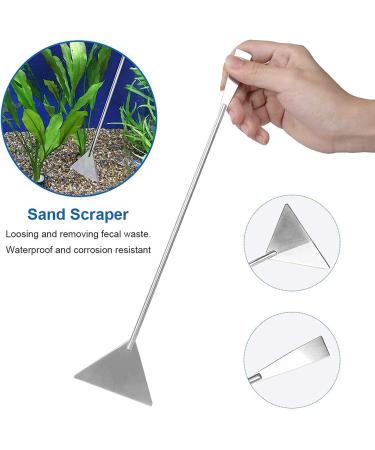 Lxiyu 7 in 1 Stainless Steel Aquarium Aquascaping Tools Kit for Tank Clean & Aquascape - Tweezers, Scissors, Scrapers and more - Buy Online on GoSupps.com