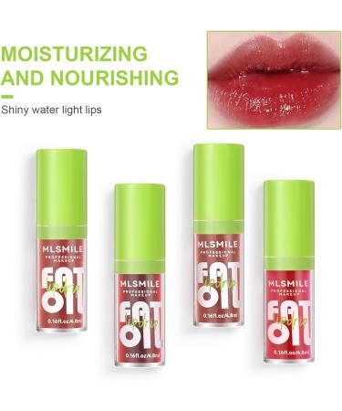 LOPHE 4Pcs Plumping Lip Oil Kit Makeup Lip Gloss Set Crystal Jelly Lip Care Oil Long Moisturizing Lip Gloss Tinted Lip Oil Non-Sticky FInish High-Shine 12 Hours Hydrating Dark Liquid Lipsticks 4PCS-B - Buy Online on GoSupps.com