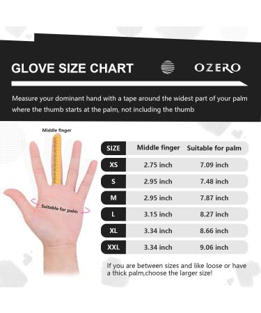 OZERO Women's Winter Gloves - Anti-Slip Touchscreen Windproof Thermal Gloves for Cold Weather Activities - Black, X-Small - Buy Online on GoSupps.com