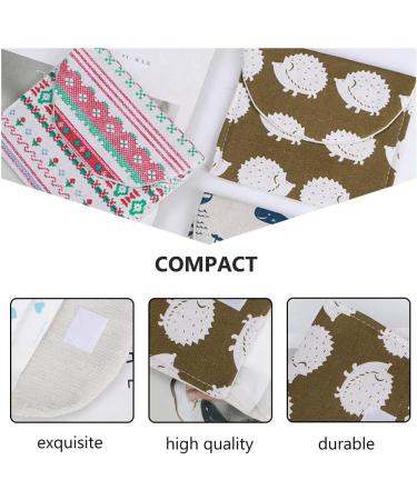 Toyvian Teen Girl Purse 6pcs Sanitary Napkin Storage Bag Set - Portable Pad Coin & Makeup Bags for Women and Girls - Buy Online on GoSupps.com