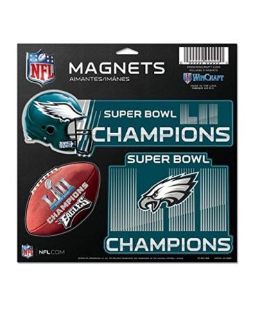 NFL Philadelphia Eagles Super Bowl LII Champions Magnet Set 3-piece