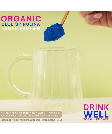 Eleven TLC Organic Blue Spirulina Powder Flavorless Superfood Vitamins + Minerals Espirulina Azul en Polvo Plant Protein Non-GMO Non Messy Glass Jar 1.24 Ounce 35 Servings 4 Ounce (Pack of 1) - Buy Online on GoSupps.com