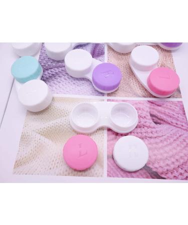 Erewa 12 Pack Contact Lens Case Holder Box Soak Storage Kit - Assorted Colors - Buy Online on GoSupps.com