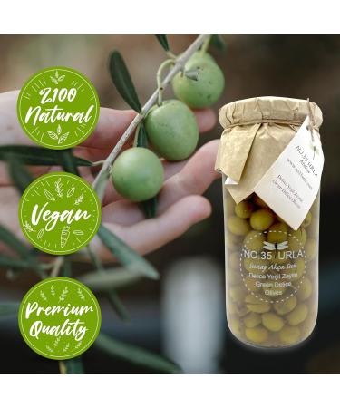 No.35 Urla Atelier Olives with Turmeric in a Hammer | 100% Natural and Handpicked Olives | Ideal for Salads Snacks Dressings and Marinades | Premium Quality I 600g - Buy Online on GoSupps.com
