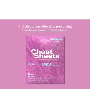 Eco-Friendly Laundry Detergent Sheets - Gentle Travel Packs (10 Loads) - Fragrance Free Liquidless Perfect for Lingerie & Wool - Buy Online on GoSupps.com