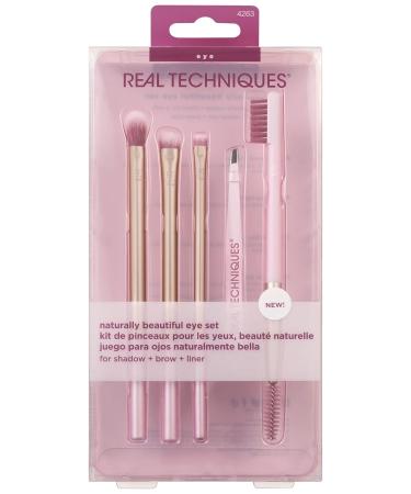 Shop REAL TECHNIQUES Naturally Beautiful Eye Set - Premium Eye Makeup Brush Set for Flawless Looks | International Shipping Available - Buy Online on GoSupps.com