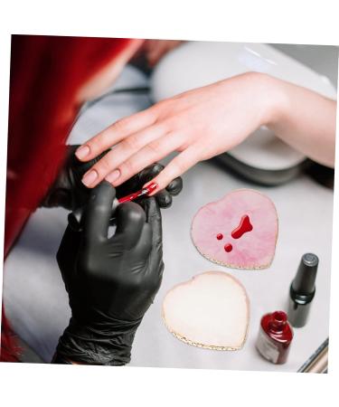 Buy 2pcs Palette Nail Color Mixing Plates - Manicure & DIY Nail Art Tray | Assorted Colors 8.5x8.3cm - International Shipping Available - Buy Online on GoSupps.com