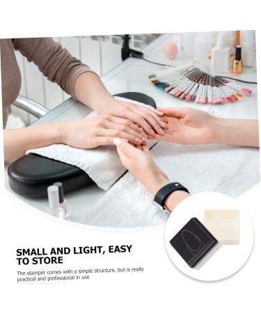 POPETPOP Nail Practice Stamp Silicone Nail Stamper Nail Art Painting Stamper Nail Art Practice Stamp-pad Practice Stamper Nail Art Supply Durable Nail Stamper White Plastic Manicure Mold 3.6x3.6cm White - Buy Online on GoSupps.com