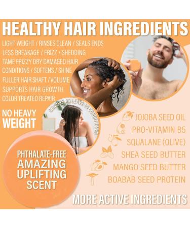 Mango Shampoo & Conditioner Bar Set | Sulfate-Free Eco-Friendly Made in USA | Perfect for Normal & Dry Damaged Hair 60g + 50g - Buy Online on GoSupps.com