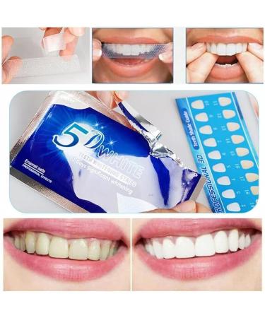 Elunara Teeth Whitening Strips | 5d White Teeth Whitening Strips | Elunara Teeth Strips Whitener Strips Effective Teeth Reduced Sensitivity White Strips Teeth Whitener Kits Tooth Whitening Kits (2) - Buy Online on GoSupps.com