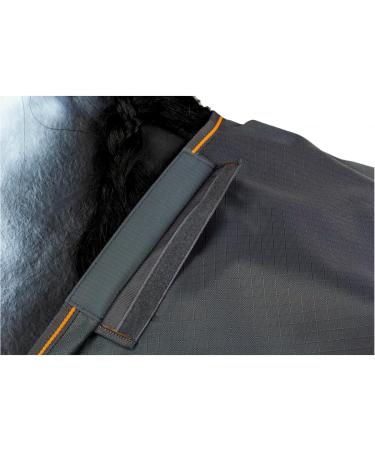 Marengos by Bucas Stay-Dry 1200d Irish Turnout Blanket - Waterproof & Breathable Rain Blanket (Gray/Orange 155cm) - Buy Online on GoSupps.com