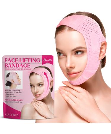 Reusable Double Chin Reducer- V Line Mask -Double Chin Remover-Facial Slimming Chin Strap-Chin Up Mask Face Lifting Belt V Shaped Slimming Face Mask