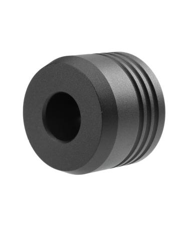 Minkissy 1Stk shaver holder stand for safety razor holder for safety razor base for desktop-razor barbest stand household aluminum alloy make-up brush black 4x4cm