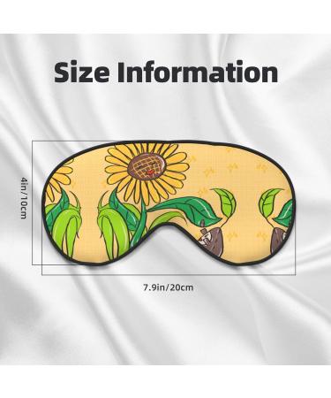 Sunflower Seeds Eye Mask | Soft Adjustable & Comfortable Sleeping Mask for Men & Women - Buy Online on GoSupps.com