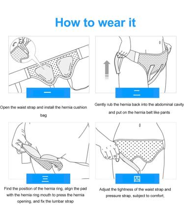 Adjustable Hernia Support Belt for Men | 2 Shape Pads & Removable Compression | Supports Single & Double Inguinal (L - Buy Online on GoSupps.com