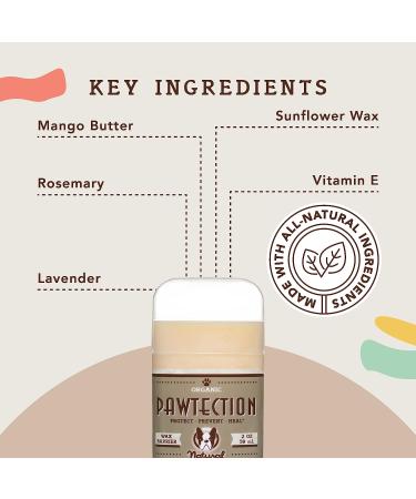 Natural Dog Paw Balm Stick (2oz) | Veterinarian-Approved Moisturizer for All Terrains | Nourishing Paw Protector for Harsh Weather - Buy Online on GoSupps.com