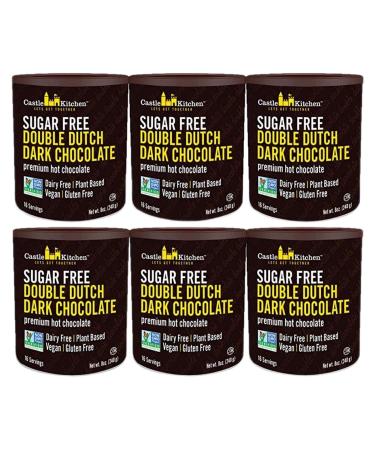 Castle Kitchen Sugar Free Hot Chocolate Double Dutch Dark Chocolate 6/240g Chocolate 1.44 kg (Pack of 1)