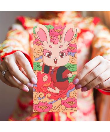 MAGICLULU 90 Pcs 2023 Red Envelope Red Envelope Chinese Rabbit Year Hong Bao 2023 Money Packets Chinese New Year Red Pocket Cash Envelope Red Wallet New Year Gift Lucky Cash Bag Paper Child As Shown 4x3pcs 16.4X8.9CMx3pcs - Buy Online on GoSupps.com