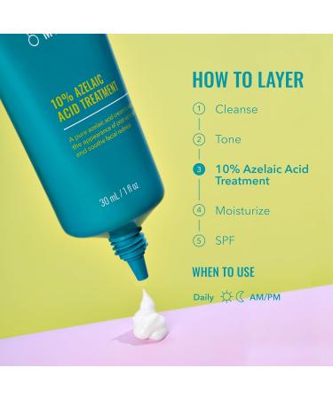 Good Molecules 10% Azelaic Acid Treatment for Face Soothing Formula for Facial Redness & Uneven Tone Brightens Dark Spots & Refines Texture Vegan & Fragrance-Free Skincare (30ml / 1.01 fl oz.) 1 Fl Oz (Pack of 1) - Buy Online on GoSupps.com