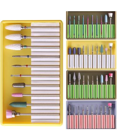 1 Set manicure drill bits nail grinding head nail for beginners nail grinding polisher Nail File Drill Bits Grit Gel Nails Bit electrical tools pedicure Nail supplies - Buy Online on GoSupps.com