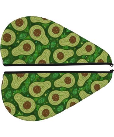 Big Colorful Avocados Microfiber Hair Towel Soft Super Absorbent Quick Dry Wrap for Long Curly & Thick Hair | Perfect for Women - Buy Online on GoSupps.com