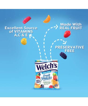 Welch's Fruit Snacks Bulk Variety Pack - Mixed Fruit & Superfruit, Gluten Free 0.8 oz Bags (Pack of 60) - Buy Online on GoSupps.com