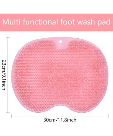 Premium Foot Brush for Shower - Non-Slip Silicone Scrubber & Massager for Tired Feet | Cleans Peels & Relieves Foot Circulation (Red) - Buy Online on GoSupps.com