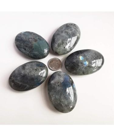 Manekieko Natural Moonstone Worry Stones - Oval Palm Pocket Healing Crystal for Energy & Spa Massage - Buy Online on GoSupps.com