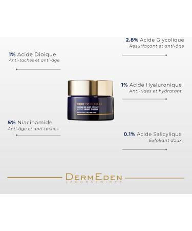 Laboratoires DermEden Duo Fermet et Collag ne - Concentr R tinal et Cr me Nuit - Fabrication Fran aise - Buy Online on GoSupps.com