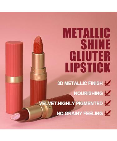  Lunaobrik Small Lipstick Kit 6 Colors Moisturizing Tinted Lip Balm | Waterproof Makeup for Evening Wedding Teen Everyday - Buy Online on GoSupps.com
