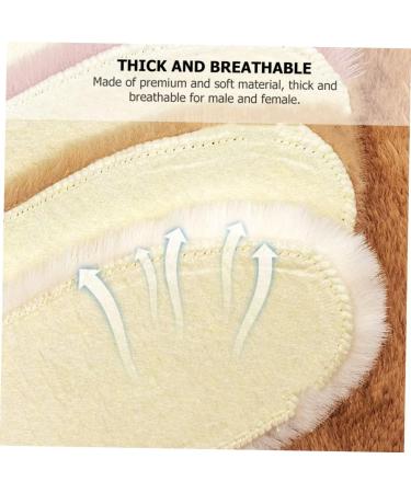 Faux Rabbit Fur Insoles for Winter - Cozy Thickened Shoe Mats & Cushions for Heels - Warm & Soft 26x9cm Inserts - Buy Online on GoSupps.com