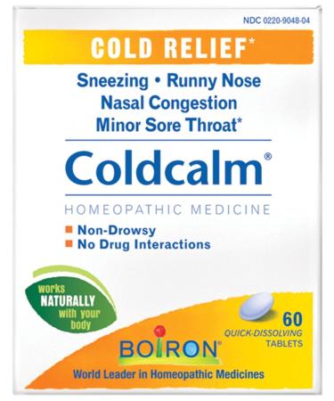 Boiron Coldcalm Cold Relief Quick Dissolving Tablets-60 ct 60 Count (Pack of 1)