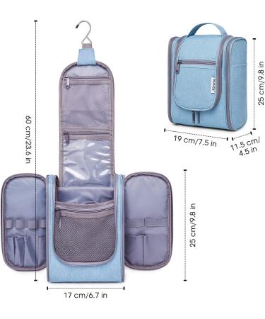 Women's Sky Blue Travel Hanging Toiletry Organizer (Medium) - Buy Online on GoSupps.com